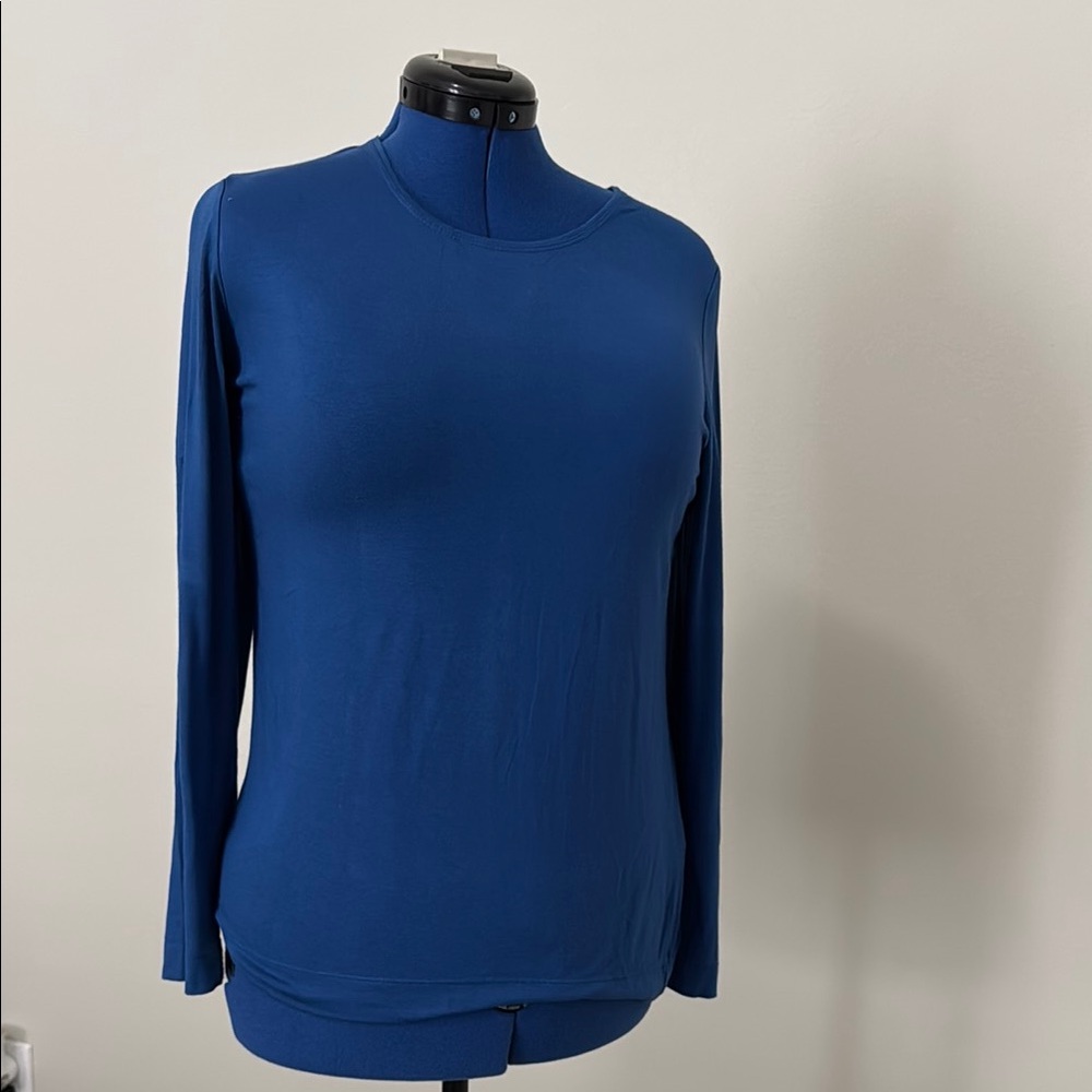 Chico's Deep Blue Long Sleeve Blouse